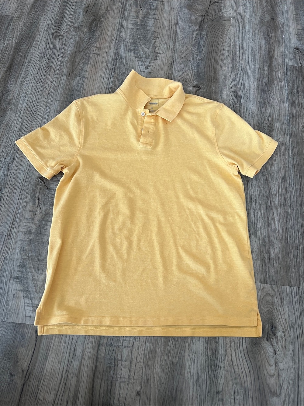 Sonoma Short Sleeve Pique Polo in Pale Yellow